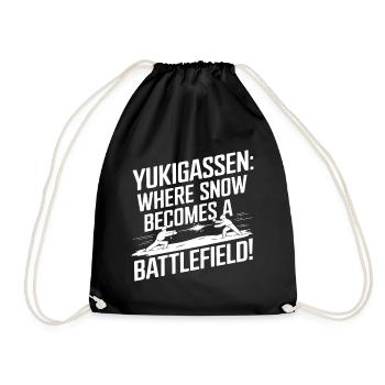 Yukigassen : Là où la neige devient une bataille ! - Sac de sport léger - noir - Devant