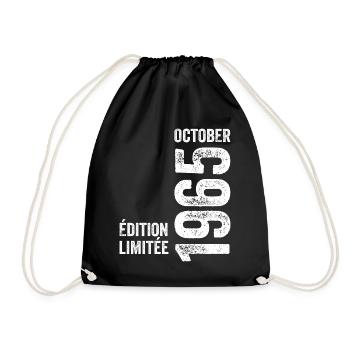 Légendes Octobre 1965 Millésime Octobre 1965 Rétro - Sac de sport léger - noir - Devant