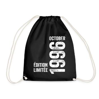 Legends October 1996 Vintage October 1996 Retro - Drawstring Bag - black - Front