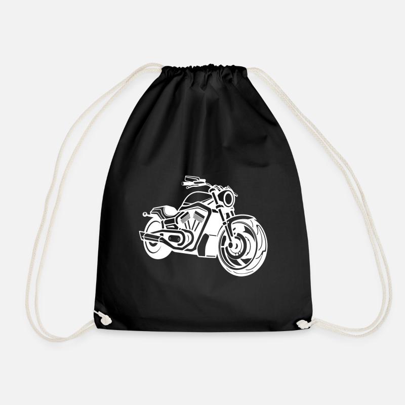 Motorrad Biker - Turnbeutel - Schwarz