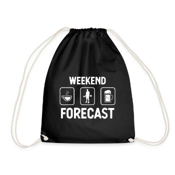 Weekend forecast 1 - (2) - Drawstring Bag - black - Front