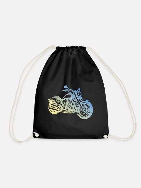 Motorrad Biker - Turnbeutel - Schwarz