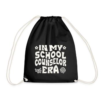 In my school counselor era - Turnbeutel - Schwarz - Vorne
