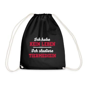 veterinary medicine - Drawstring Bag - black - Front