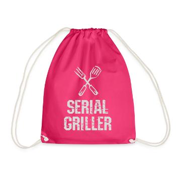 Seriengriller BBQ Grillprofi Grillbesteck - Turnbeutel - Fuchsia - Vorne