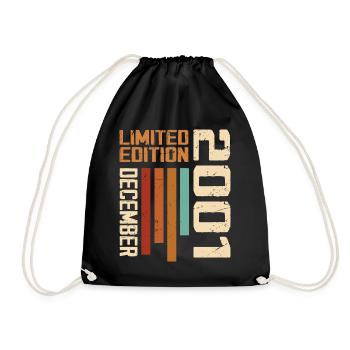 December 2001 - 2001 December - Drawstring Bag - black - Front
