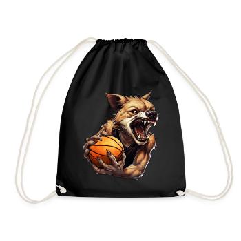 Hyène de basket-ball - Sac de sport léger - noir - Devant