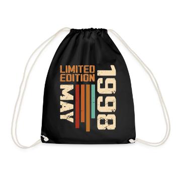 Mai 1998 Vintage Nées En Mai 1998 Anniversaire - Sac de sport léger - noir - Devant