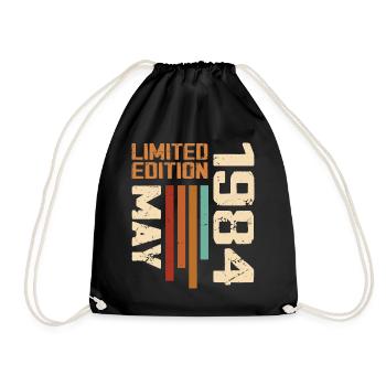 Mai 1984 Vintage Nées En Mai 1984 Anniversaire - Sac de sport léger - noir - Devant
