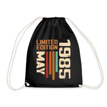 Mai 1985 Vintage Nées En Mai 1985 Anniversaire - Sac de sport léger - noir - Devant