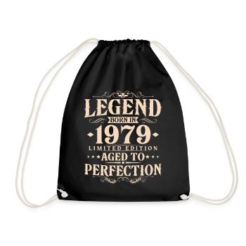 Légende 1979 Vintage Born Vintage Anniversaire - Sac de sport léger - noir - Devant