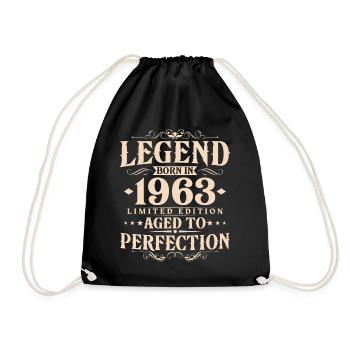 Légende 1963 Vintage Born Vintage Anniversaire - Sac de sport léger - noir - Devant
