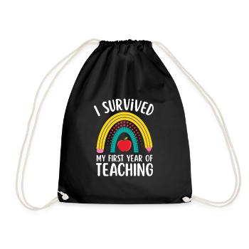 I Survived My First Year of Teaching Elementary - Sac de sport léger - noir - Devant