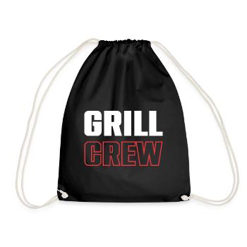 Grill Crew - Turnbeutel - Schwarz - Vorne