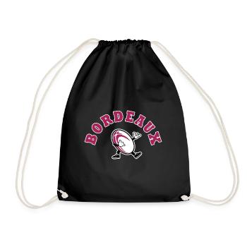 Rugby Bordeaux sport rugby supporter girondins - Sac de sport léger - noir - Devant