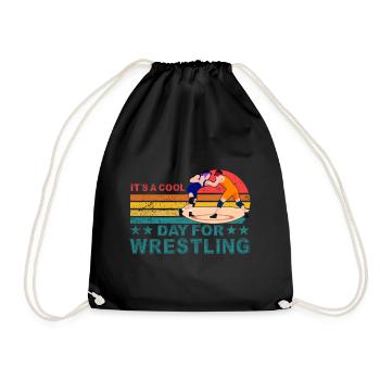 C’est une journée cool pour la lutte - Sac de sport léger - noir - Devant