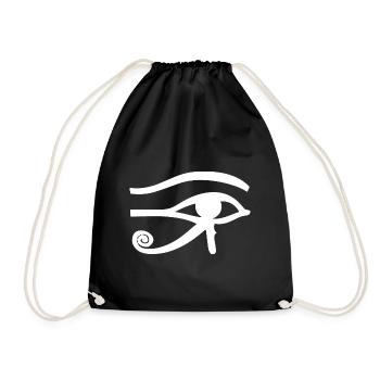 Ägypten Auge a - Turnbeutel - Schwarz - Vorne