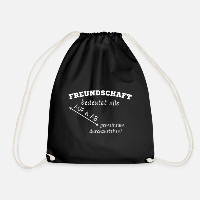 Freundschaft bedeutet - Turnbeutel - Schwarz