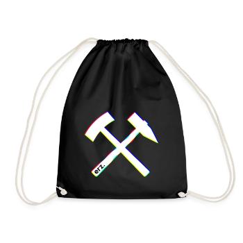 Schlägel & Eisen - Erzgebirge Fashion and clothing - Drawstring Bag - black - Front