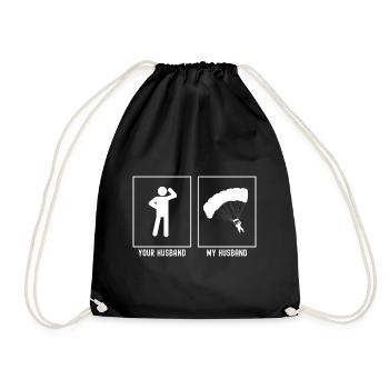 Son mari - Mon mari - Parapente Li - Sac de sport léger - noir - Devant