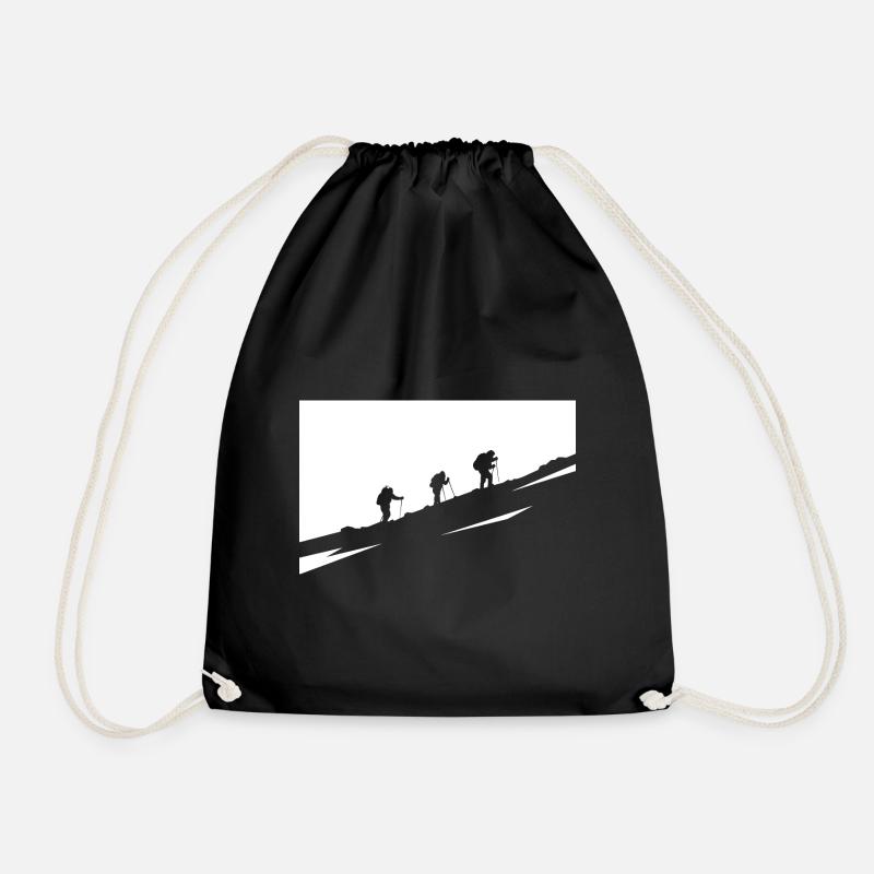 Hiking - (8) - Drawstring Bag - black