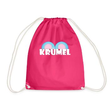 Kosename Krümel Geschenkidee - Turnbeutel - Fuchsia - Vorne