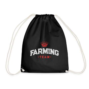 Farming Team - Turnbeutel - Schwarz - Vorne