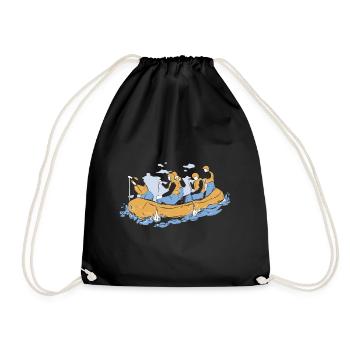 Tenue d’équipe de rafting pour les équipes de navigation de plaisance en montagne - Sac de sport léger - noir - Devant
