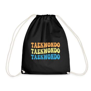 Taekwondo - Turnbeutel - Schwarz - Vorne