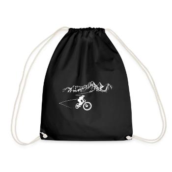 Mountain - Mountain Bike - (12) - Drawstring Bag - black - Front