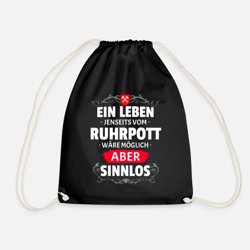 SINNLOS - RUHRPOTT - Turnbeutel - Schwarz