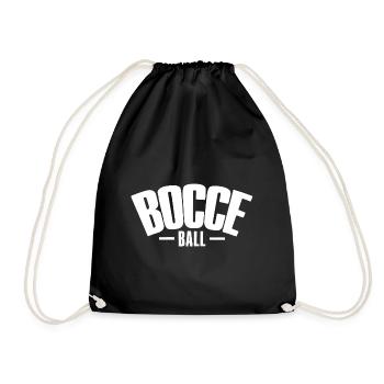 Bocce Spruch Bocce Ball mit Jack Bocci Game Bocce - Turnbeutel - Schwarz - Vorne