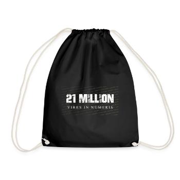 21 Million - Bitcoin - Veris in Numeris - Drawstring Bag - black - Front