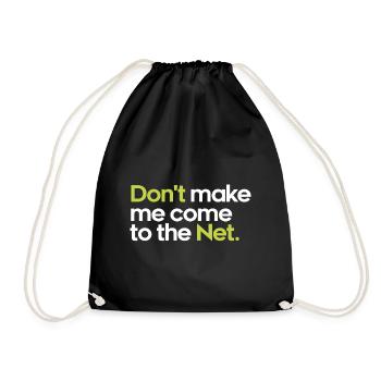 Padel Padel Player Padeltennis Padel Tennis - Drawstring Bag - black - Front