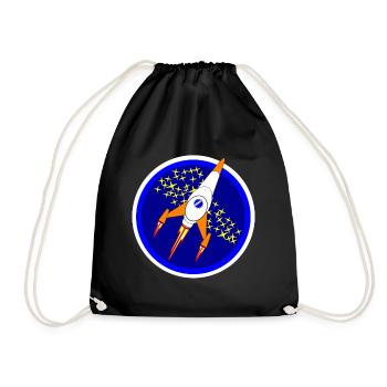 Navire spatial - Sac de sport léger - noir - Devant