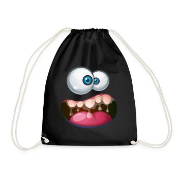 Costume de carnaval d’Halloween drôles de monstres - Sac de sport léger - noir - Devant