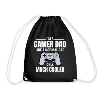 Gamer Dad - père de joueur - Sac de sport léger - noir - Devant