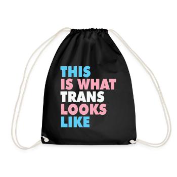 Pride This is what trans looks like - Sac de sport léger - noir - Devant
