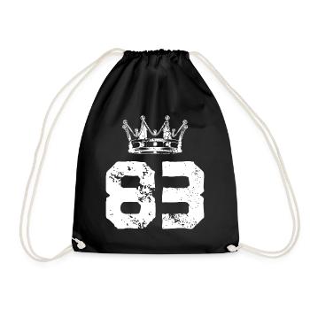 83 Couronne numérique - Sac de sport léger - noir - Devant