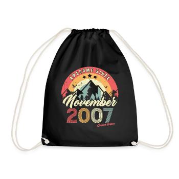 Cadeau D'anniversaire En Novembre 2007 Vintage - Sac de sport léger - noir - Devant