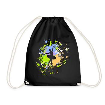 Danse Ballet Color Splash - Sac de sport léger - noir - Devant
