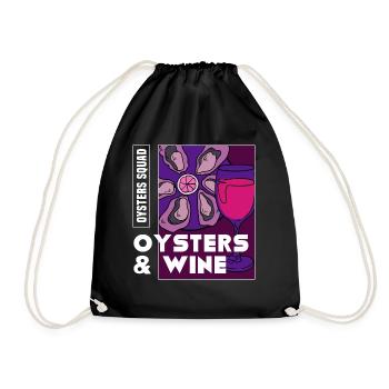 Huîtres et vin Ironic Sayig Seafood Chef - Sac de sport léger - noir - Devant