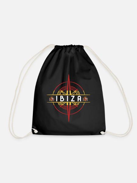 Ibiza Spanien - Turnbeutel - Schwarz