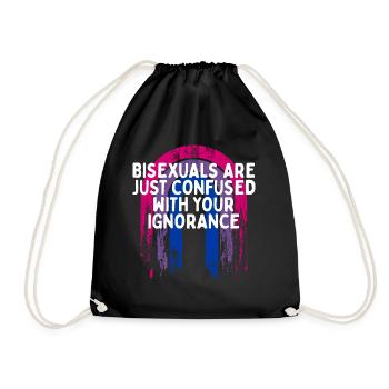 Confondu avec votre ignorance Bisexuel LGBTQ Bi - Sac de sport léger - noir - Devant