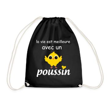mon Poussin Drôle - Sac de sport léger - noir - Devant