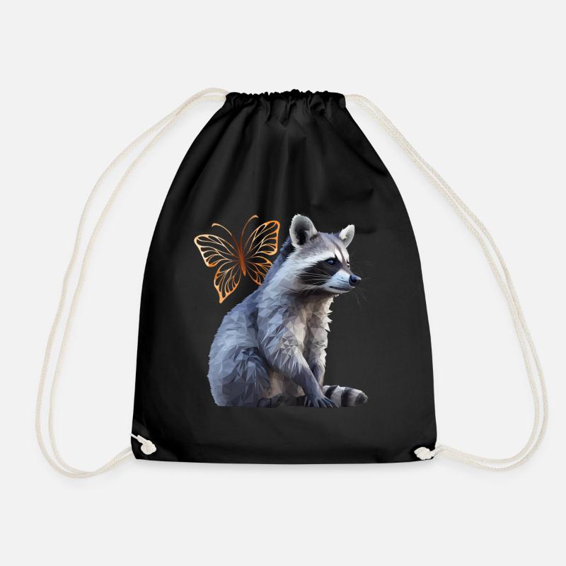 Raton laveur - Sac de sport léger - noir