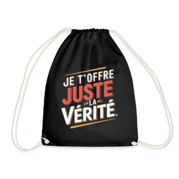Je t'offre juste la vérité - Sac de sport léger - noir - Devant