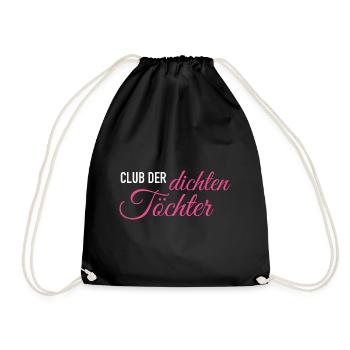 Club der dichten Töchter - Turnbeutel - Schwarz - Vorne