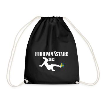 Europamästare | Europameister Frauenfußball Frauen - Turnbeutel - Schwarz - Vorne