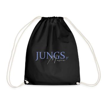 Jungs Mama Boys Mom Muttertag Geburtstag Mutter - Turnbeutel - Schwarz - Vorne